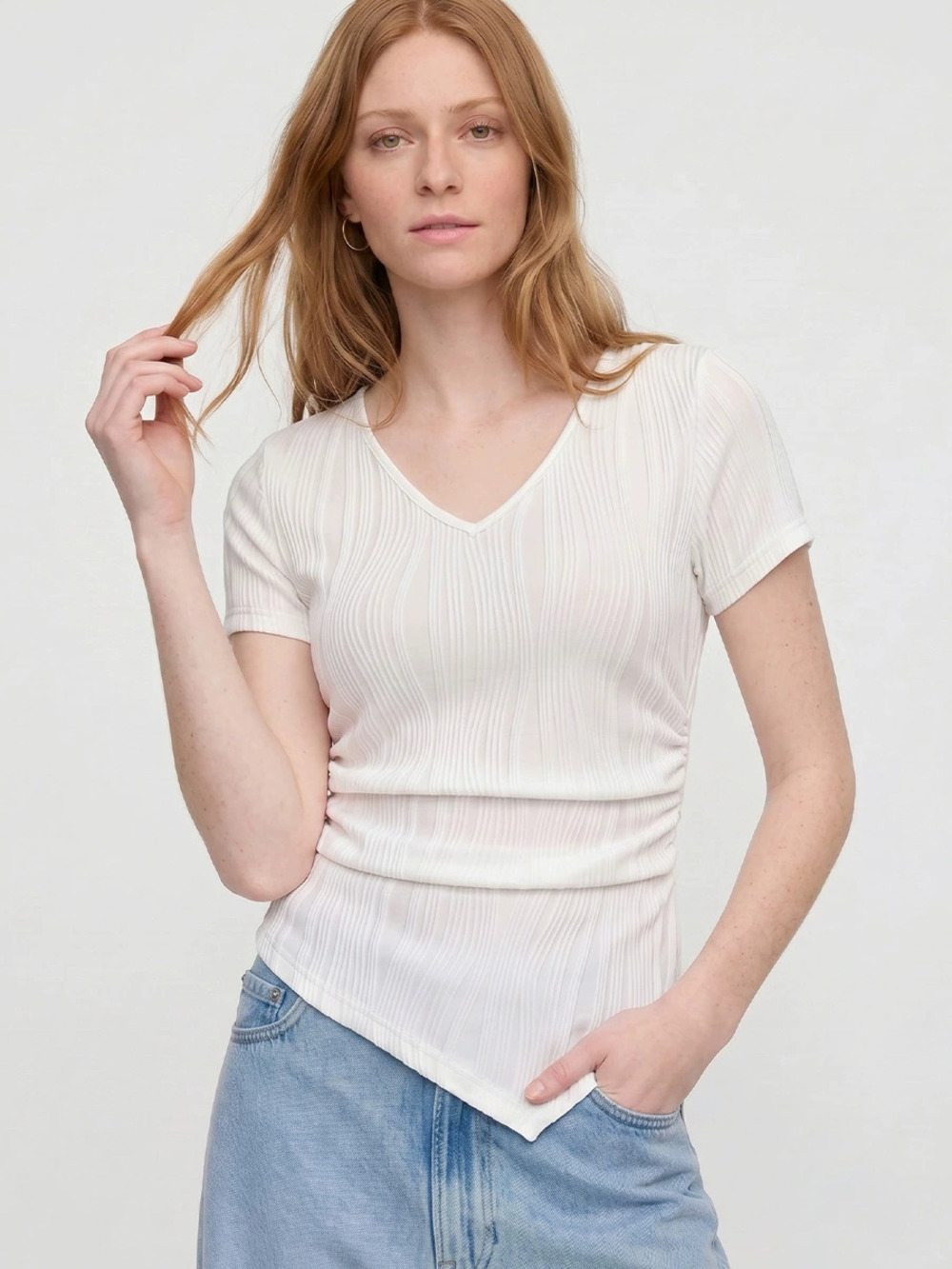 ZARA Summer Shirt Russian Short Sleeve Collared Top